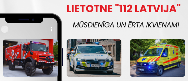 Informē, saņem un uzzini ar jauno lietotni “112 Latvija” un tīmekļvietni www.112.lv