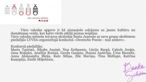 Konkurss “Deutche Poesie – mal anders”