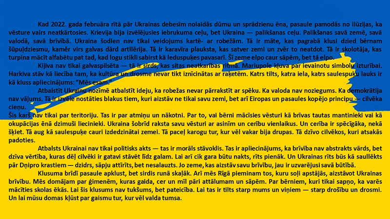 Kopā līdz uzvarai !