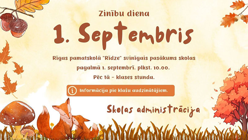 Zinību diena!