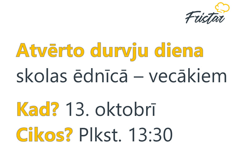 Atvērto durvju diena vecākiem!