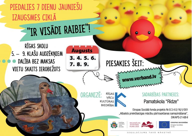 Skolēnus aicina piedalīties izaugsmes ciklā “IR VISĀDI RAIBIE”!